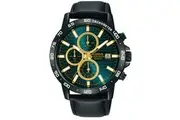 Lorus Chronograph RM319GX9 Black Leather Unisex Watch