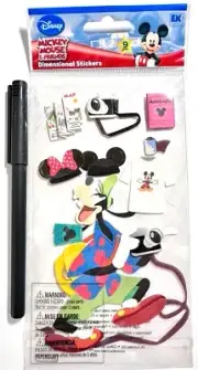 Disney Tourist Goofy Stickers Embellishment Scrapbooking Card