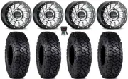 Raceline Squad Bdlk 15" Wheels Si +38mm/+10mm 30" Intersect Tires Honda Talon