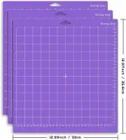 Strong Grip Cutting Mat for Cricut Explore One/Air/Air 2/Maker 12x12 inch 3 Pack
