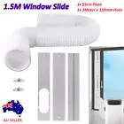 Portable Air Conditioner 1.5M Window Slide Plate Kit Parts & Exhaust Hose Pipe