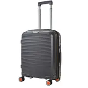 Rock Sunwave 54cm Carry On Hardsided Luggage - Charcoal