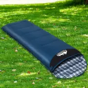 Sleeping Bag, Single Double Camping Bags 3 Season Warm Portable Water Resistant