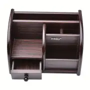 NNETM Wooden Desk File Organizer with Drawer