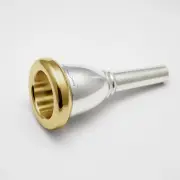 Genuine Curry 24K Gold Rim & Cup Tuba Mouthpiece, 132G NEW! Ships Fast!