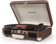 CROSLEY "Cruiser" CR8005A-TW 3 Speed Portable Turntable Suitcase Tweed OOP NEW