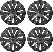 4PCS Hubcaps Compatible for Tesla Model Y 2020-2024 19 Inch Storm Style Wheel Cover Replacement Full Rim Cover Accessories(Blade Style 4PCS)