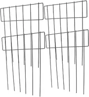 BESPORTBLE 5pcs Garden Stake Iron Fence Netting Mesh for Pet Enclosure Dog Fence Landscape Edging Border