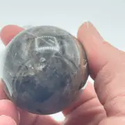 Black moonstone sphere flashy 1.76” small round crystal meditation