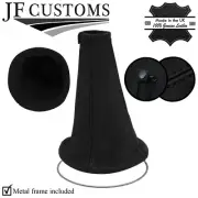 BLACK STITCH LEATHER AUTOMATIC GEAR BOOT +METAL FRAME FITS ALFA ROMEO 156 97-07 (for: Alfa Romeo)