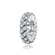 925 Sterling Silver Sparkling Winter Zircon Beads For Diy Bracelets & Necklaces