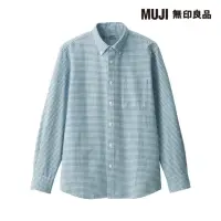 在飛比找momo購物網優惠-【MUJI 無印良品】男有機棉水洗牛津布扣領長袖襯衫(共4色