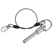 Ball Locking Pins 8mm Dia. 30mm Usage Length Ring Button Quick Release Pin