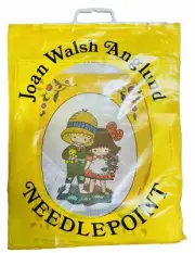 Vintage Joan Walsh Anglund Needlepoint Kit 1973 Complete/Wool Yarn GIRL BOY