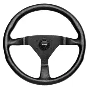 Momo for Montecarlo Steering Wheel 320 mm - Black Leather/Black Stitch/Black