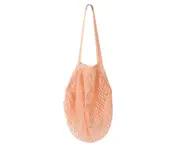 Reusable Large Capacity Food Storage Pouch Fruit Handbag?Mesh Net Shopping Bag Orange 2