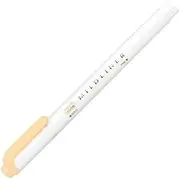 Zebra WKT7-MHOR Mildliner, Thick & Fine Size, Mild Honey Orange