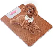 Cat Cooling Mat - Pet Cooling Pad | Cool Mat for Dogs | Pet Cool Pad Bed | Wear-Resistant Ratten Sleeping Mats for Dogs and Cats Indoor Outdoor Summer Bed Crate Cage Car Sofa