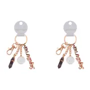 2x Splosh Mystique Sagittarius Metal Keychain Zodiac Accessory Charm Rose Gold