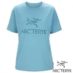 加拿大 ARCTERYX 始祖鳥 女款 ARC WORD 輕量吸濕透氣短袖圓領衫.T恤_快樂藍