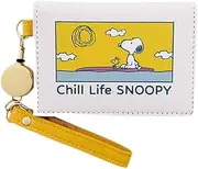 [マリモクラフト] Marimo Craft SPMS-123 Snoopy Chill Life Series Bi-Fold Pass Case (W x H x H): 3.9 x 2.8 inches (100 x 72 mm)