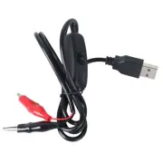 Clip to USB 5V Male Connector Test Wire Adapter Cable Cord for 5V Toy Camera