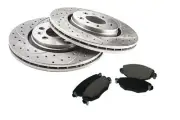 Sport Brake Discs + Pads for PEUGEOT 1007 HP_ 2004-2009 0550GT Rear 246,2x9