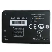 For Alcatel One Touch 3.70V 400mAh Rechargeable Lithium Battery Assembly (Encode: CAB0400000C1) (wit