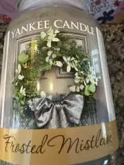 Rare Frosted Mistletoe Christmas Yankee Candle! Only A Few Others On eBay!!