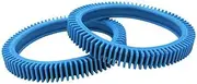 Pool Clean Machine Tires Replacement Easy to Install Equipment Portable Cleaning Tools with Humps for Home Pool Lawn Garden
