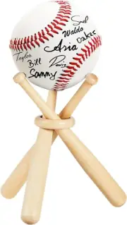 Baseball Stand Baseball Holders, Baseball Display Case for Balls Display Wooden