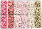 Clay Beads for Bracelets and Jewelry Making - Polymer Clay Beads for Bracelet Making - Pink