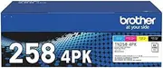 [Brother] TN258 Toner Cartridges Black and Colour 4 Pack (1BK,1C,1M,1Y)