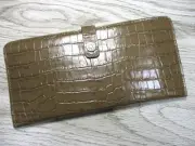 Women'S Wallets, Perevolsa Brand, Thin, Slim Design, Crocodile Embossed