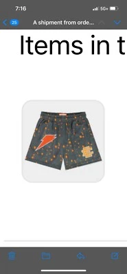 Eric Emanuel Gatorade XL Shorts Orange In Hand Limited Edition.
