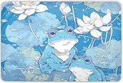 Cartoon Toad Floral Sky Blue Potty Training Pee Pad Water Resistant Potty Training Cover Portable Toddler Bedding Products for Infant Baby , 52" L x 34" W absorbentes para