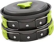 Lljsszr Camping Cookware Set with Pot and Pan, Includes Carry Bag for Outdoor Use