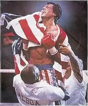 INTIMO MGM Rocky Balboa Champion Super Soft and Cuddly Plush Fleece Throw Blanket