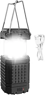 Solar Powered Camping Lights,Efficient Solar-Powered Outdoor Light | Waterproof 3000Mah Rechargeable Portable Lantern for Survival Car Backpacking Travel Tent Fishing Trips Hiking