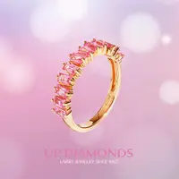在飛比找ETMall東森購物網優惠-UP Diamonds【HOMAN】Iris系列 粉紅藍寶石