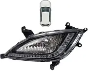 Compatible for Hyundai i20 2012-2014 LED Front Fog Light OEM L 92201-1J510 R 92202-1J510 Left Right High Brightness Waterproof 1PCS(Left)