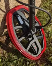 Minelab Vanquish V8 Double-D Coil Bumper- Contoured Rubber Guard.~ RED