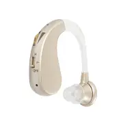 USB Rechargeable Mini Digital Sound Amplifier Hearing Aid - Gold