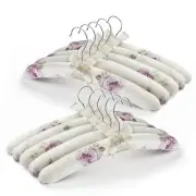 Anti Slip Satin Padded Clothes Hangers for Women Foam Sweater Hangers - Fancy...
