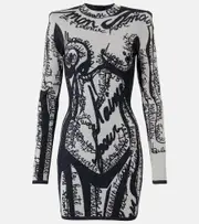 [Balmain] Balmain Knitted minidress UK 8 grey