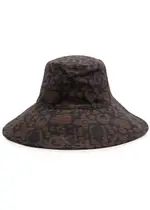 Lack OF Color Holiday Printed Canvas Bucket hat - Black M