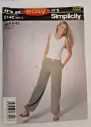 Simplicity Pattern 5146 Misses' Pants Sewing Craft Project (H)