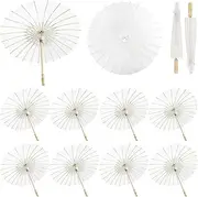 10Pcs Diameter40/60/80cm White Paper Umbrellas Parasol Umbrella Oiled Decorative DIY Painting