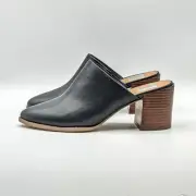 Dv By Dolce Vita Women's Comfort Nero Stacked Block Heeled Mule Shoes Black