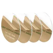 4 Pieces 1/8" Round Plexiglass Sheet, 6 Inch Diameter Clear Acrylic Circle, R
